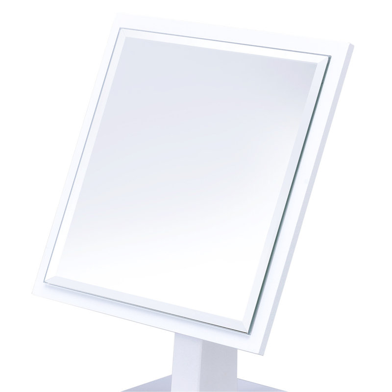 Balbuena Square Mirror, White