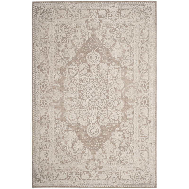 Espinal Oriental Area Rug, Rectangle 183 x 274 cm, Beige/Cream