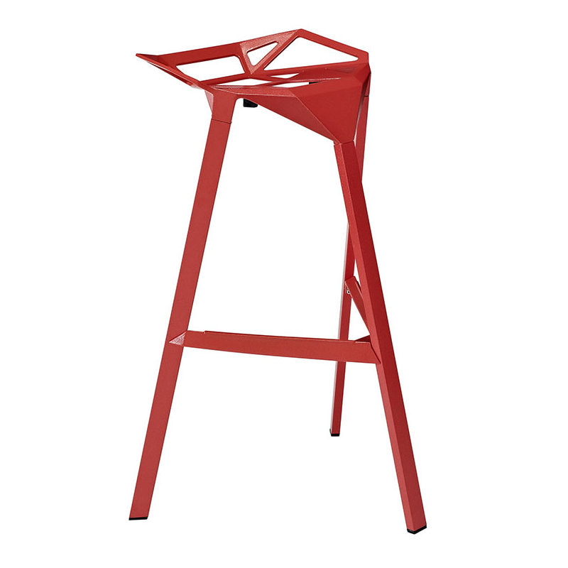 Tabouret de bar empilable Modway, Rouge