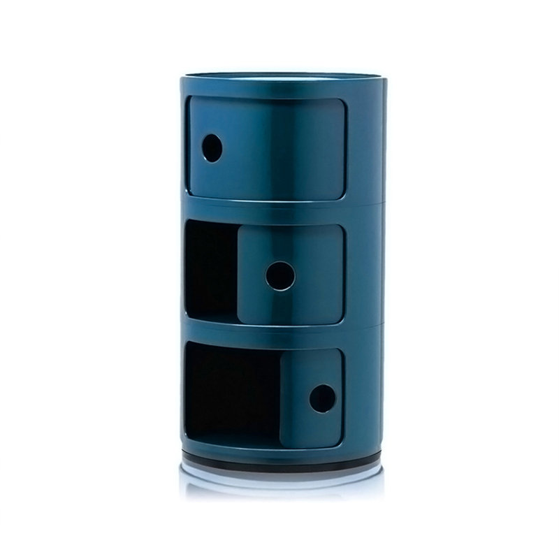 Kiralee Side Table with Storage, Blue