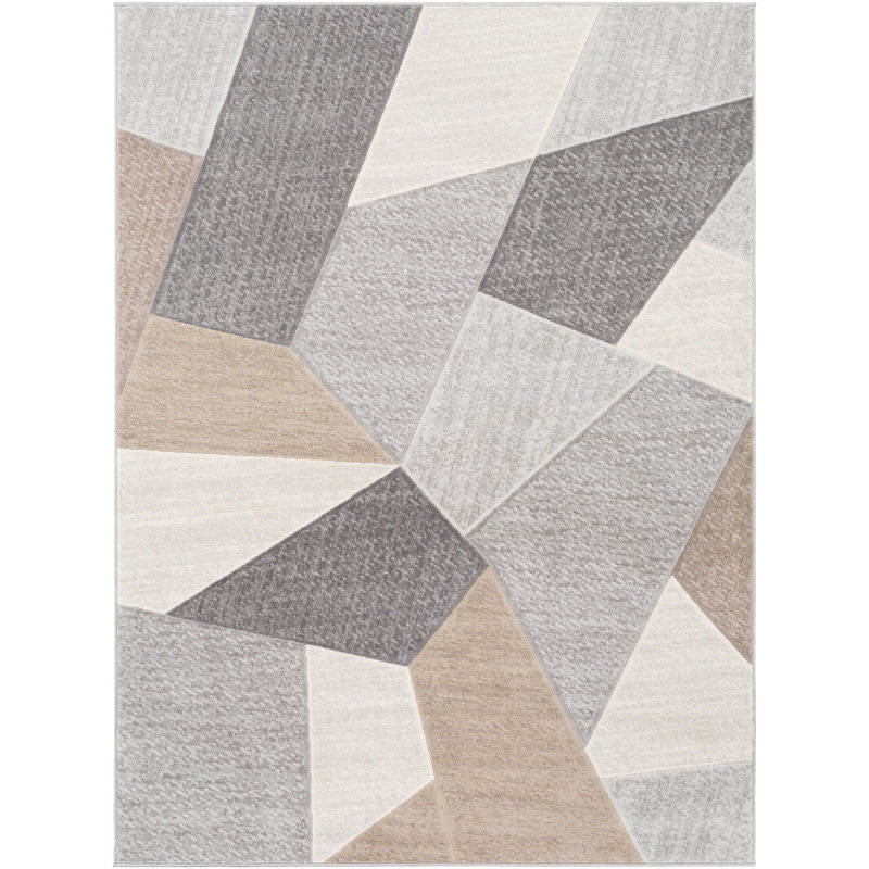 Geometric Indoor Rug, Rectangle 5'3" x 7'3"