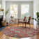 Premium Machine Washable Prisco Red Rug