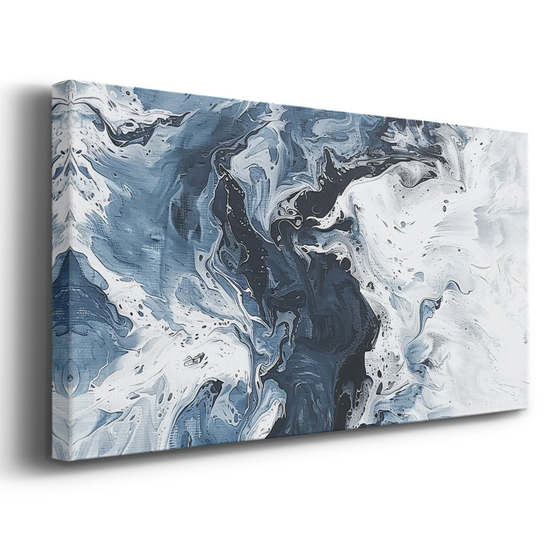 Abstract Series 10 #XCVII-Gallery Wrapped Canvas, 16" H x 32" W