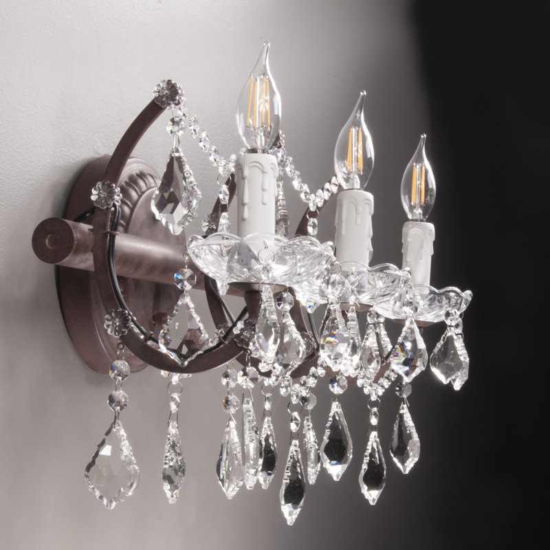 Lampe murale bougie 3 lumières Rodrigues