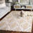 Pine 405 Hand Tufted Wool/Cotton Damask Rug in Beige/Gold-343431006