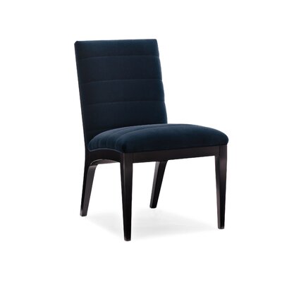 Modern Edge Upholstered Side Chair in Blue -  Caracole Modern, M102-419-281