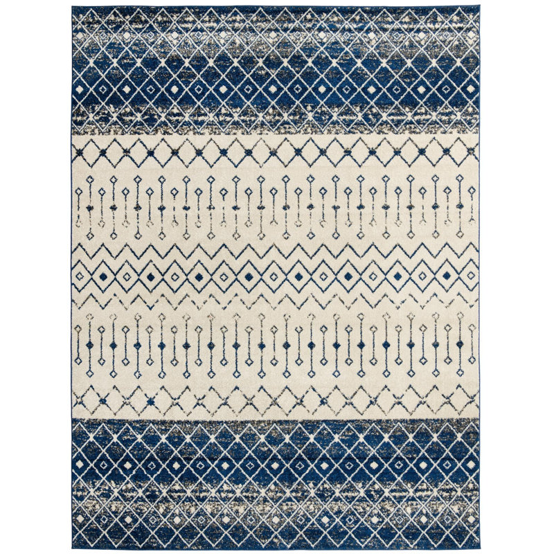 Bradley-Joe Abstract Indoor Rug, Rectangle 10'7" x 14'