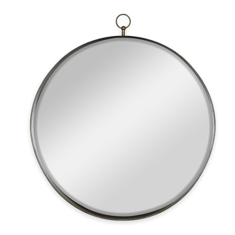 Miroir rond 30 po x 34 po doré avec cadre en fer. Embellissez votre vestibule. Idéal pour les vestibules, les salons, les chambres à coucher, les meubles-lavabos et les vestibules