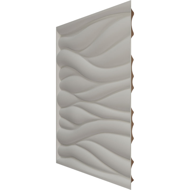 Panneau mural 3D décoratif Ripple EnduraWall, Rouille métallique vieillie universelle