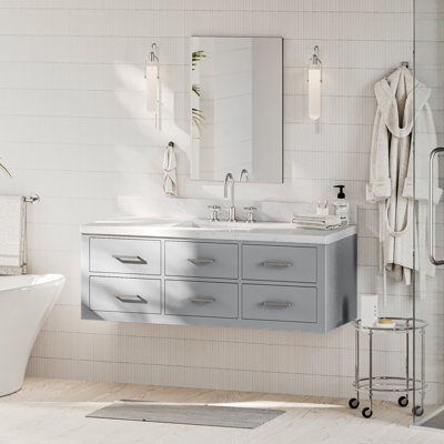Ensemble de meuble-lavabo simple mural Macolm
