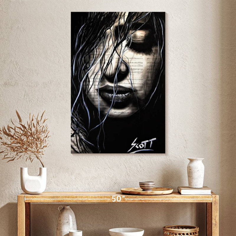 Leisha The Dark, 39" H x 26" W
