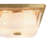 3-Light Mist Glass Square Flush Mount
