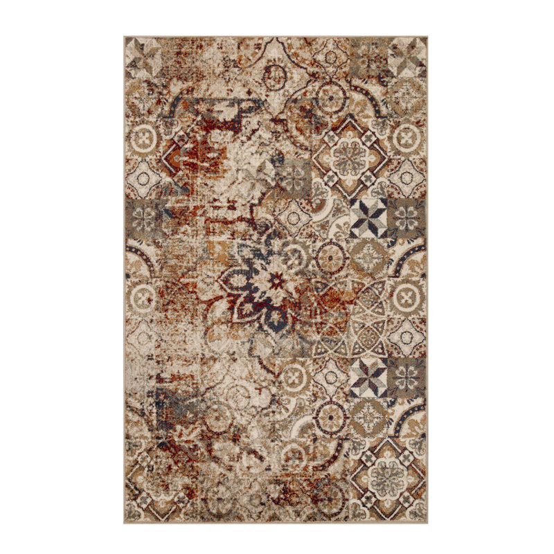 Geometric Indoor Rug, Rectangle 8' x 10'