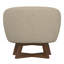 Fauteuil d'appoint pivotant beige sable