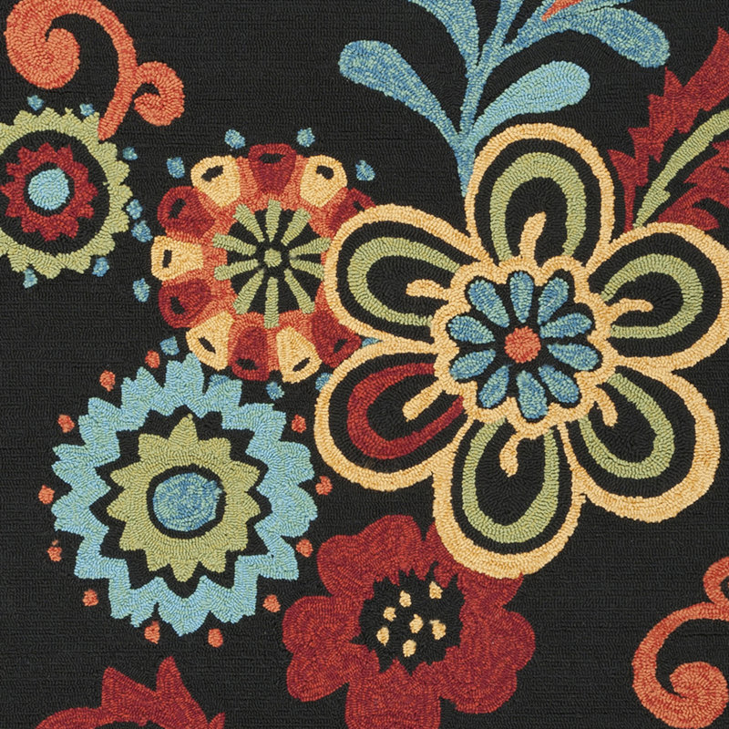 Victoriaville Floral Indoor Rug, Rectangle 5' x 7'6"