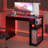 Gaming Computer Desk 39 Inch with 2 Shelves and Headphone Hanger Wooden Sturdy Home Office Table for Kids and Adults-1173432473