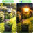 Greatsun 2-in-1 Outdoor Flower Pot Solar Post Light (Set of 2), Wall Mounted & Freestanding, IP65 Waterproof Decorative Light, Suitable for Real & Artificial Flowers, Perfect for Lawn, Patio, Yard, Front Door & Backyard Decoration
