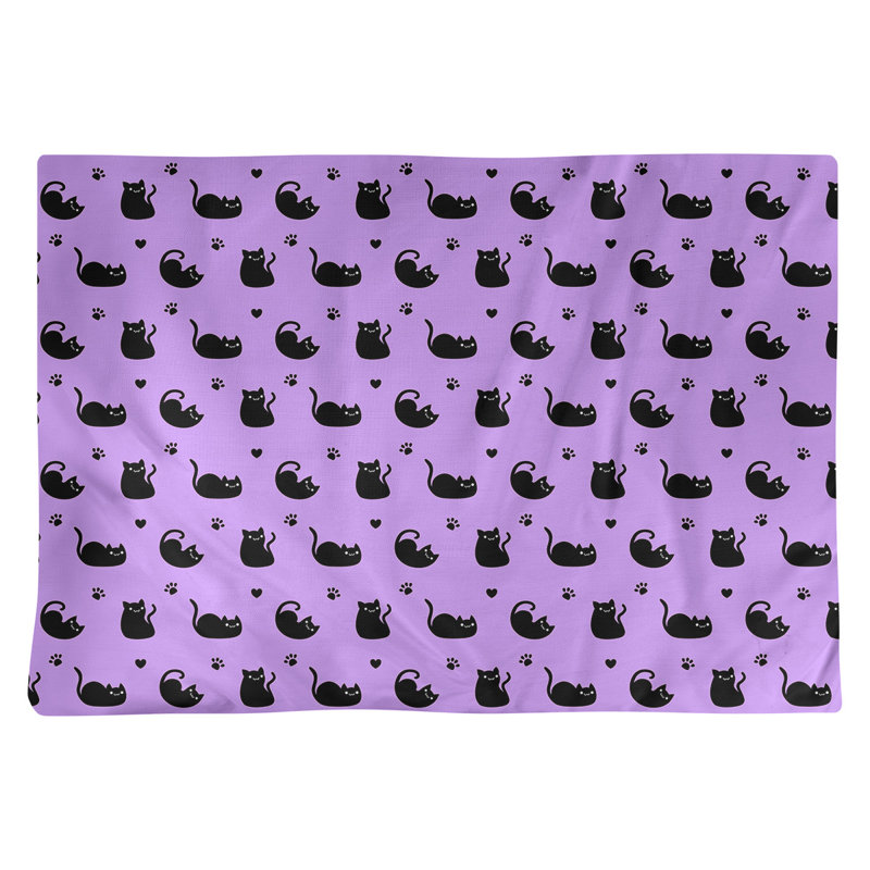Napperon en coton 18 po Cat, Mauve