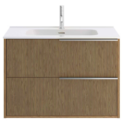 Kora 31.89" Wall Mounted Single Bathroom Vanity with Top