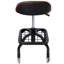 Siège de magasin à roulettes rembourré avec roulettes, tabouret de mécanicien à hauteur ajustable pour garage, atelier et maison