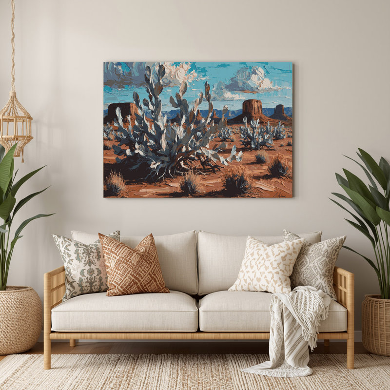 «Southwestern Plants Sagebrush», art mural brun en métal