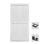 Porte de grange en panneau de fibres à densité moyenne, plaque de porte de grange solide recouverte d'une surface en PVC imperméable, assemblage simple, porte seulement