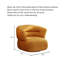 Fauteuil de loisir rétro en tissu chenille minimaliste rétro, adapté au salon