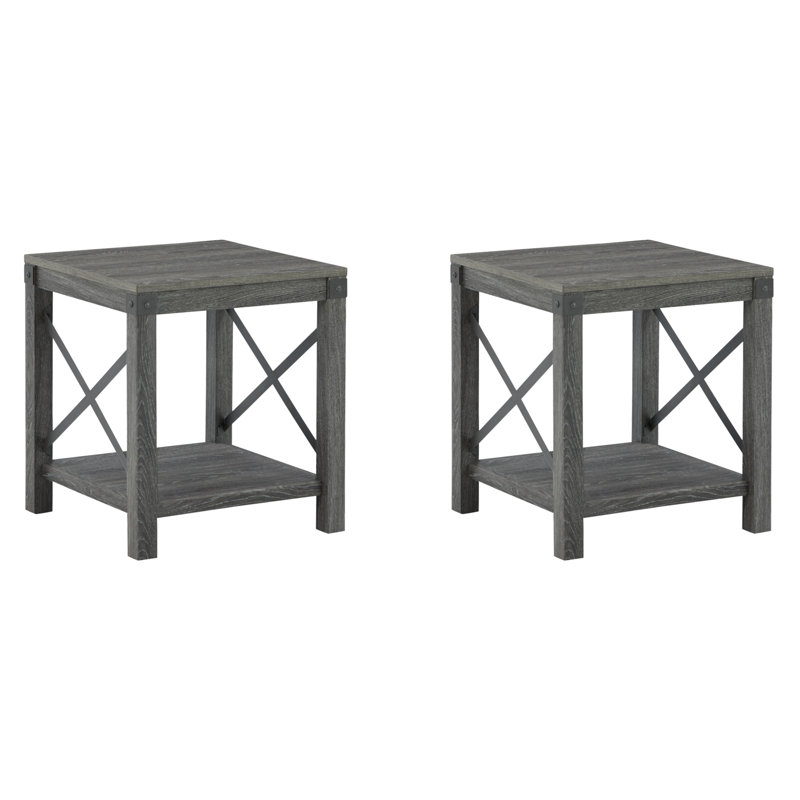 Mickens End Table Set, Grayish Brown