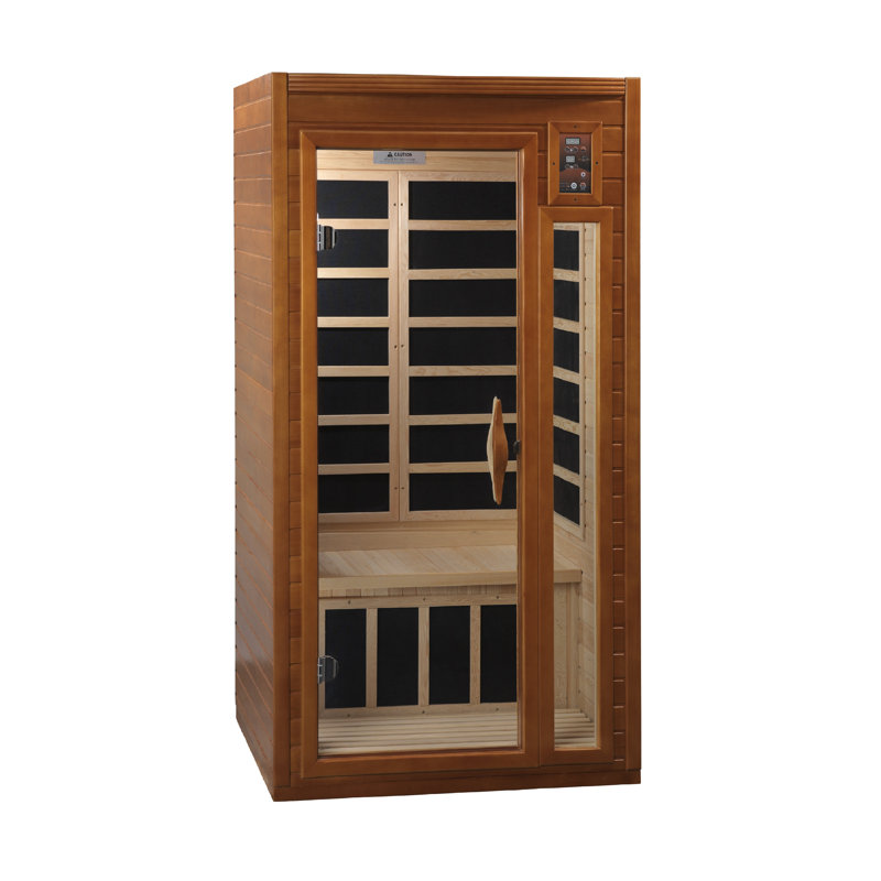 Barcelona Elite Hemlock Wood Infrared Sauna for 1-2 Persons