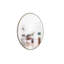 Hubba 34" Round Wall Mirror with Metallic Frame for Bathroom, Entryway, Living Room-39722032