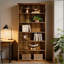 Armoire de rangement, présentoirs de style campagnard, bibliothèque spacieuse