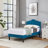 Upholstered Adjustable Headboard Twin Size Bed Set of 2-1141576610