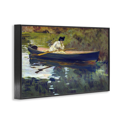«Thoughtful Woman on Canoe», art giclée par CAD Designs