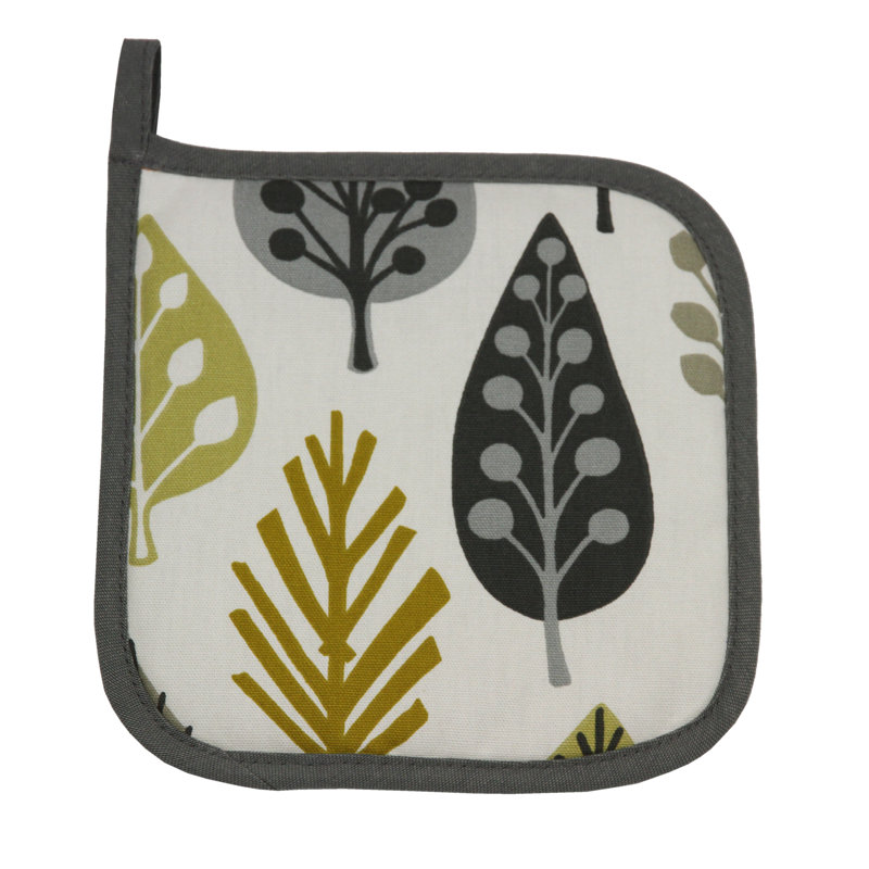 Red Barrel Studio® Esmerelda Cotton Potholder, Ochre Yellow