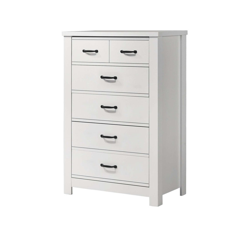 Commode à 5 tiroirs Cassini avec rangement spacieux et design élégant, parfait pour organiser et améliorer l'esthétique de la maison
