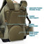  Sac à dos pour animaux de compagnie Hoomans + Paws Adventure-Ready avec ventilation, base renforcée et boucles de fixation-273139972