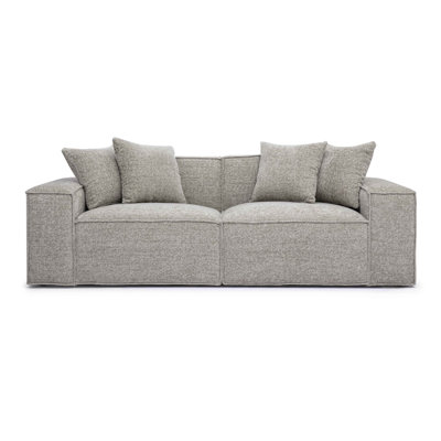 Cherylee Chenille Basketweave Modular Loveseat