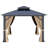 Balconera Polyethylene Double Roof with Aluminum Frame Patio Gazebo-94697089