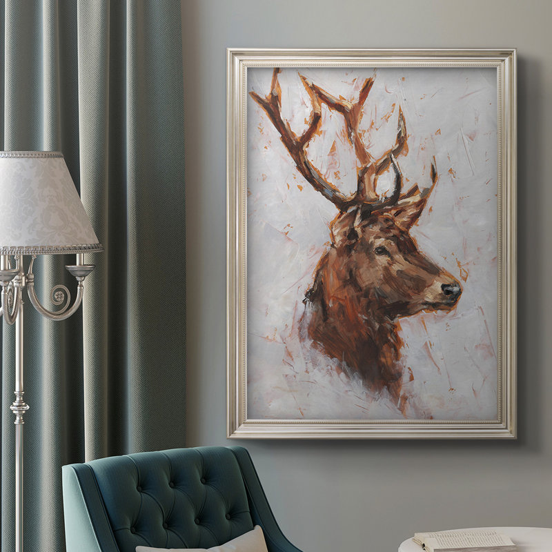 Stag Study II Stag Study II - reproduction d'art sur toile, L 21 po x H 25 po