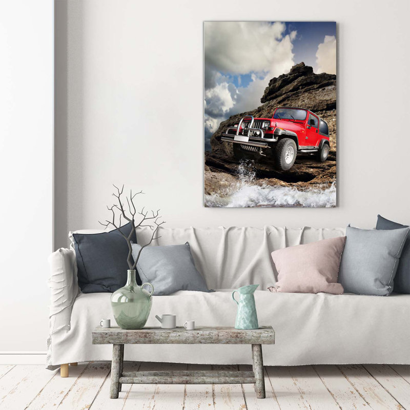 Off-Road Car - Wrapped Canvas Print