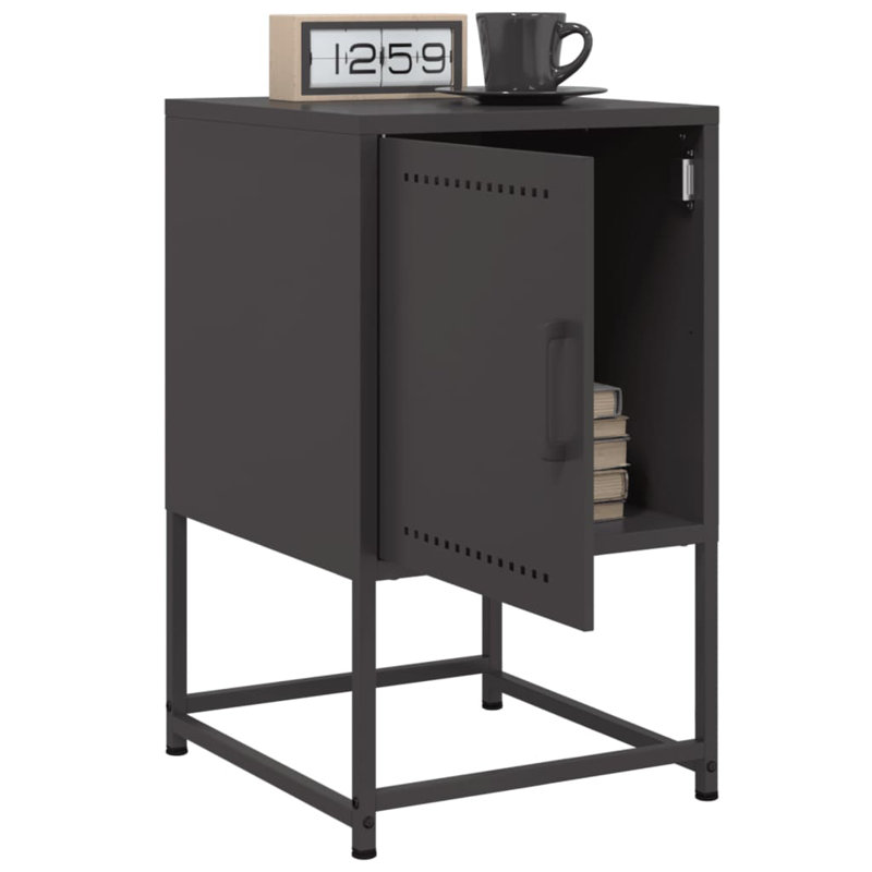 36cm W Bedside Table, Black