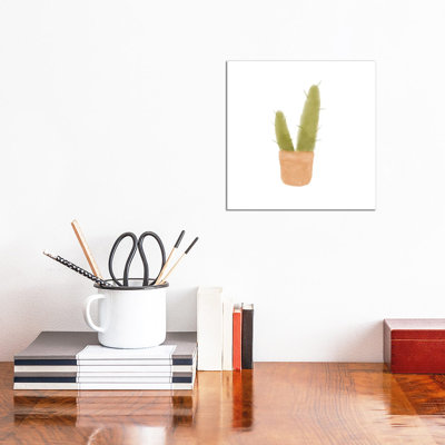 Watercolour Cactus II by Bannarot - Wrapped Canvas Print