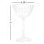 Ensemble de 4 verres coupés Chaumont