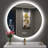 Epperly LED Round Bathroom Mirror with Bluetooth Dimmable Brightness Anti-fog Function-1777631660