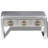 Aluminum Frame Single Coffee Table with Storage