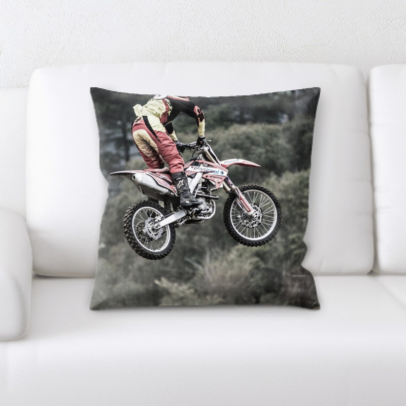 Coussin décoratif vélo de saleté
