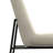 Corina Linen-Look Upholstered Dining Chair with Sled-Style Metal Base in Contemporary Style (Set of 2)-451712979