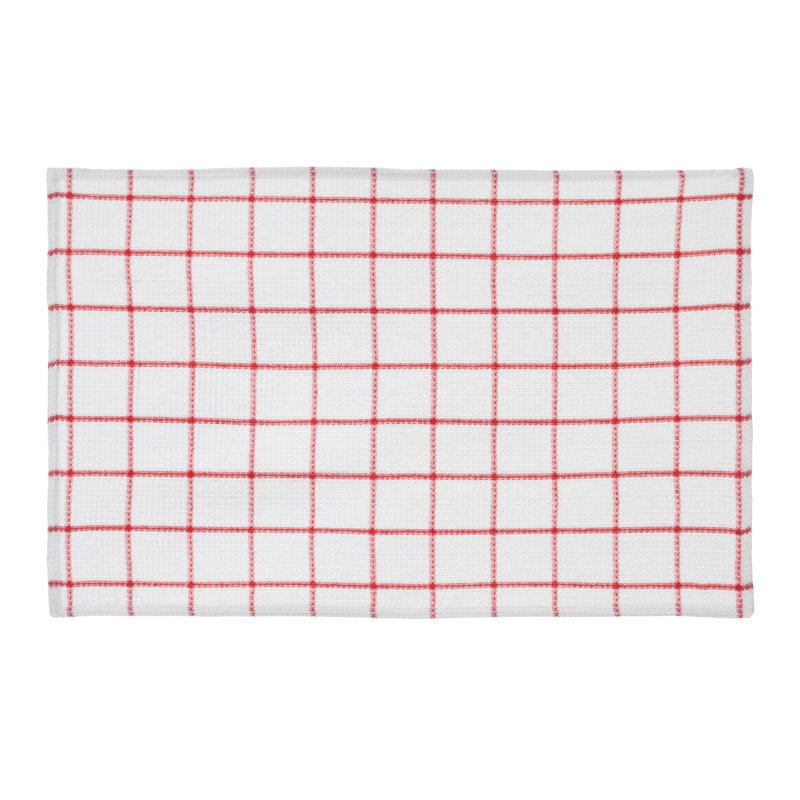 Serviette de cuisine solo gaufres, Rouge
