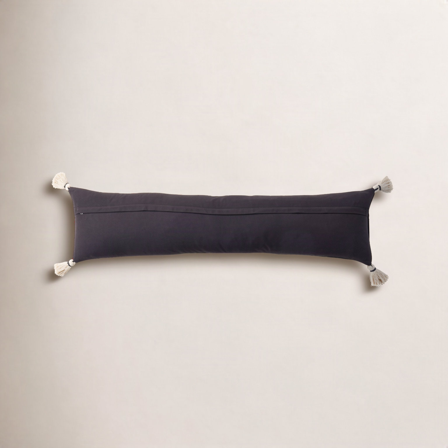 Curry Striped Cotton Lumbar Throw Pillow, Down Alternative