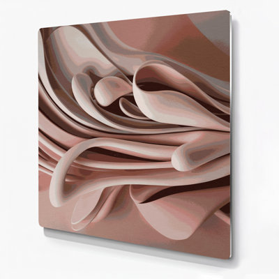 «Biomorphic Abstraction 14», art mural en métal brun